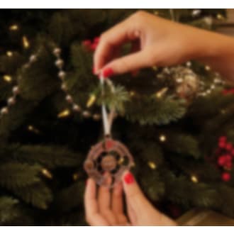 Boule de Noël millésimée en métal argenté - Edition 2023 Rêve